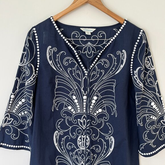 Sundance Palace Tunic with Beading and Embroidered Detailing Size Small - Picture 3 of 11